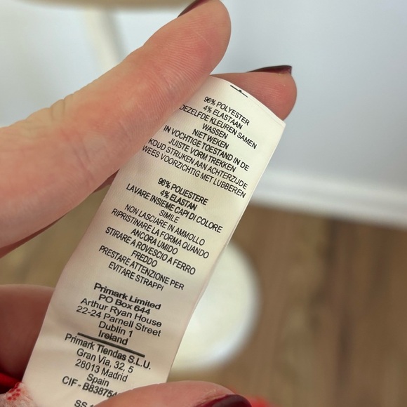 Atmosphere Blouse Red Floral Flare Sleeve Cut Out 6 - Picture 7 of 9